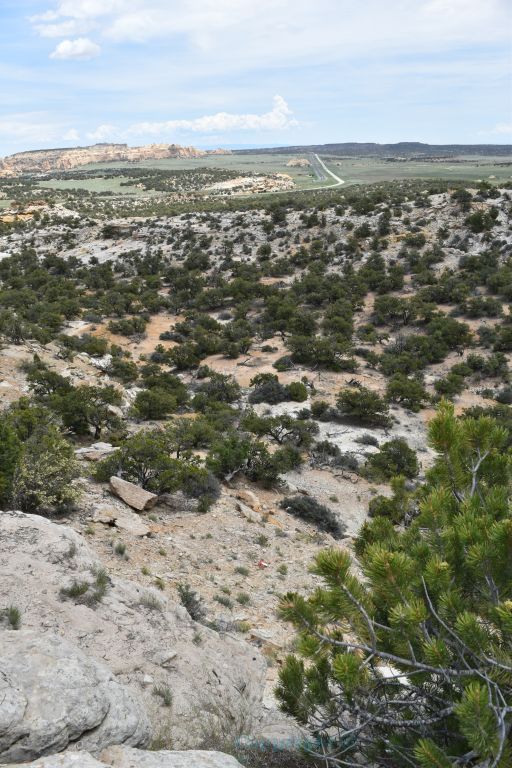 Looking east along the I-70 from the Ghost Rocks rest stop